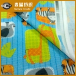 卡通印花涤纱汗布